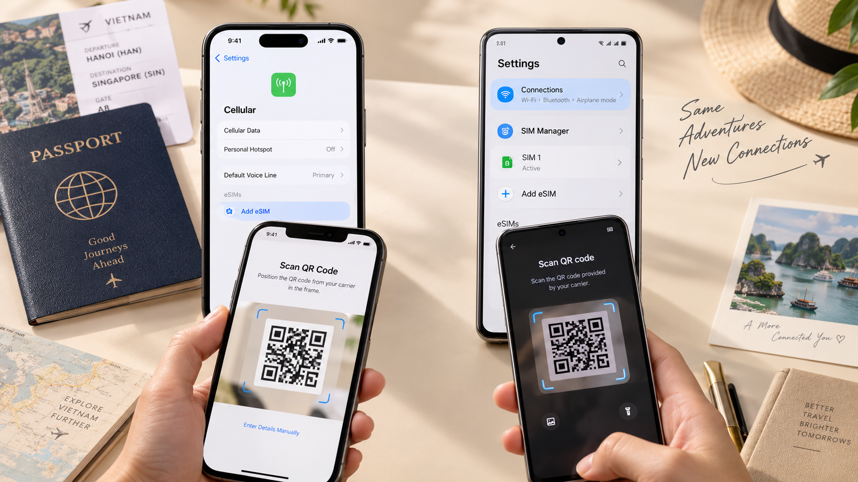 How to active eSIM on iPhone and Android