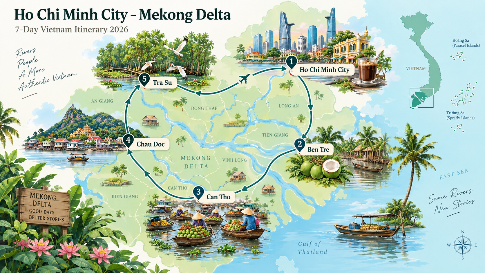 7-Day Vietnam Itinerary 2026: Ho Chi Minh City &ndash; Mekong Delta